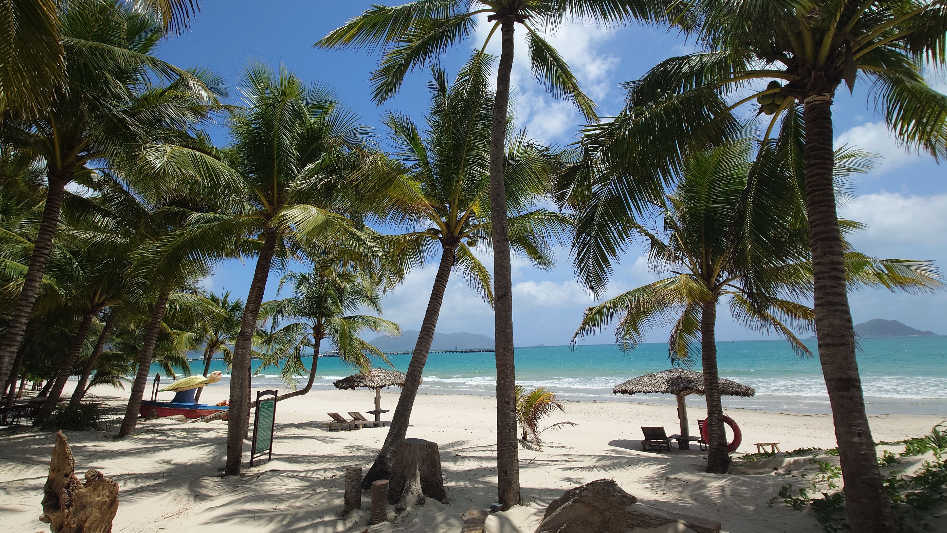 Resort-like landscape along An Hai Beach