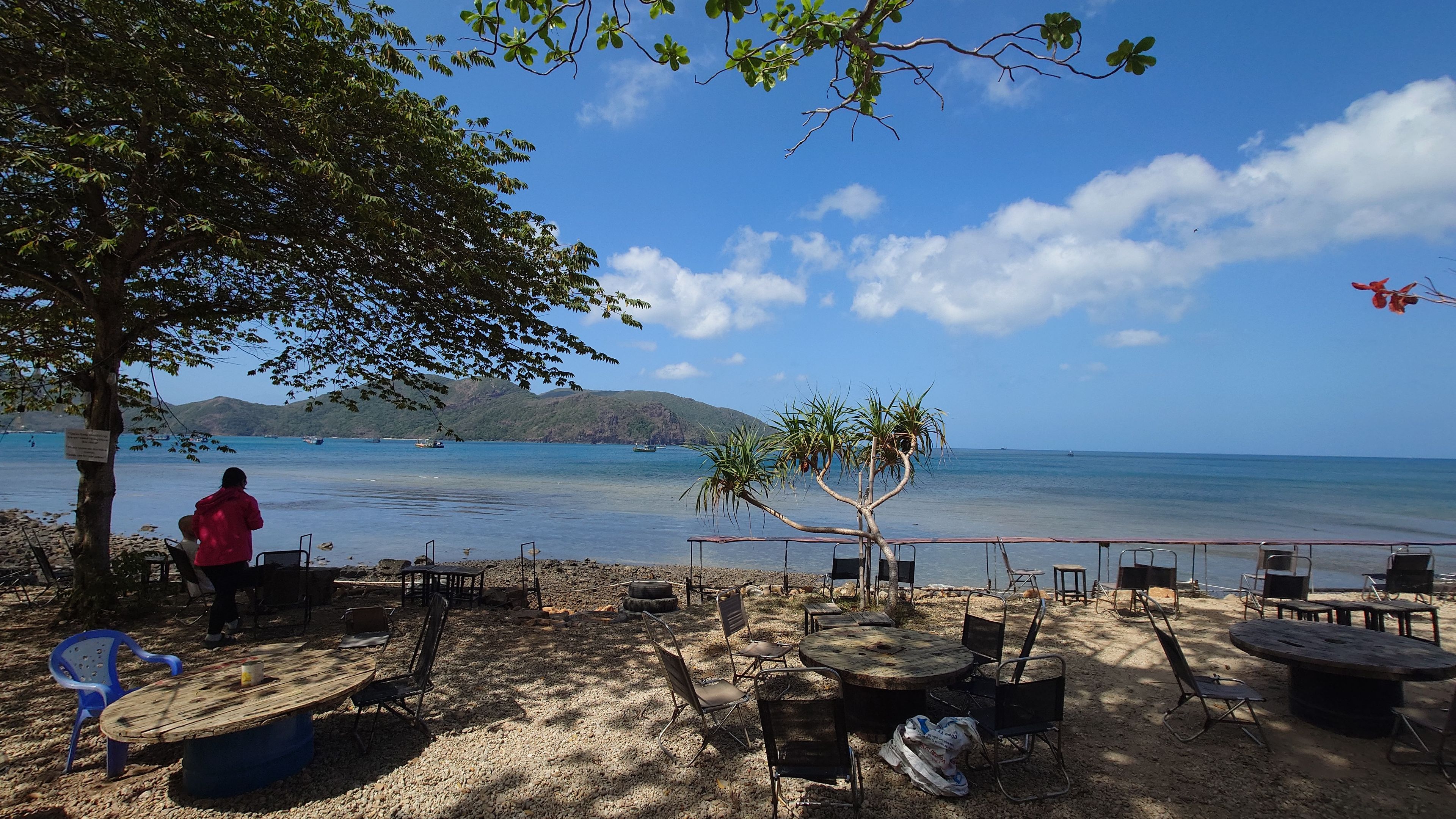 Open location overlooking the sea and islands