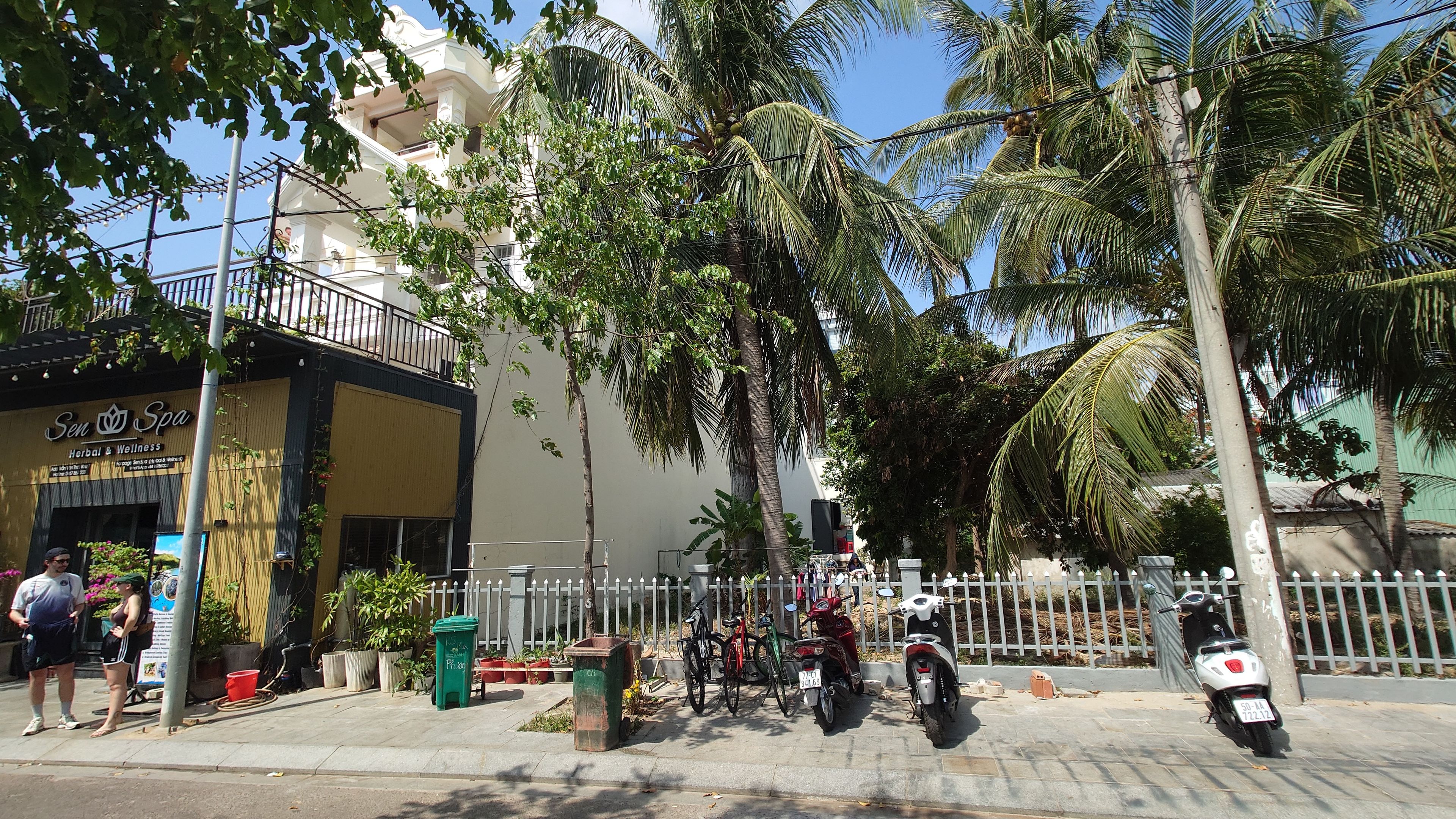 Motorbike handover and battery exchange point at Happy Island Vehicles Station
